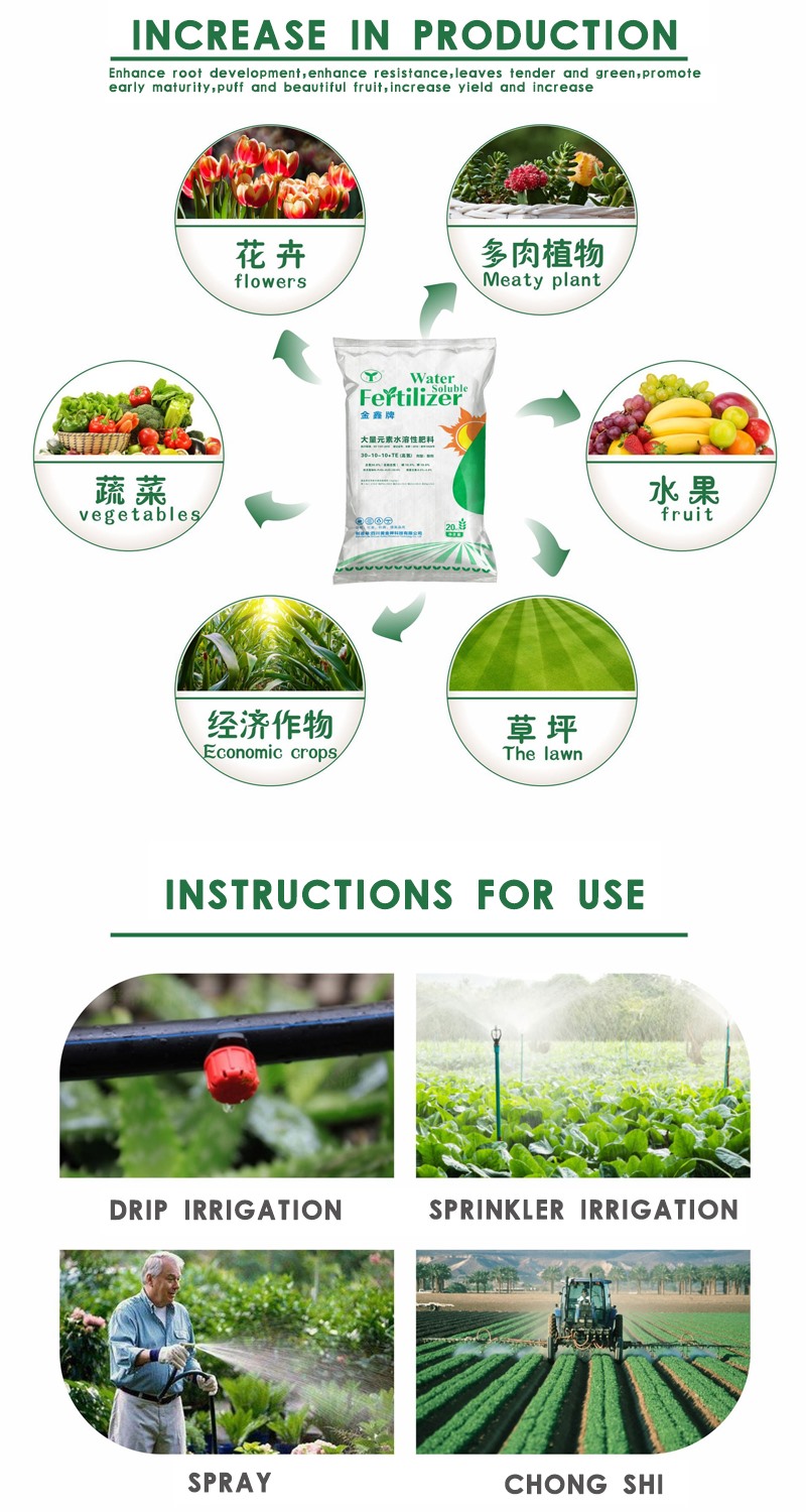 NPK Water Soluble Organic Fertilizer （High Nitrogen)